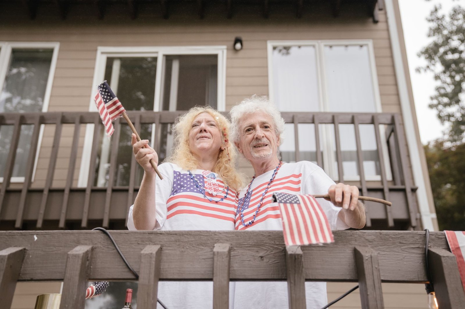 Retired military pipefitter and spouse at home discussing asbestos exposure benefits